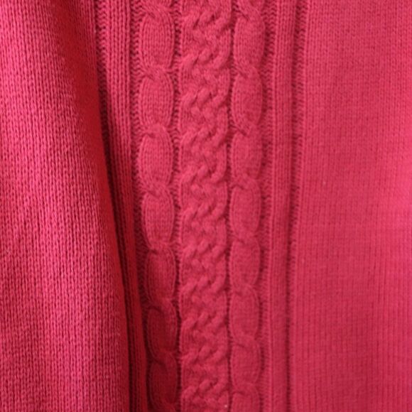 Croft & Barrow Red 2 Button Open Swing Cardigan Large - Picture 10 of 15